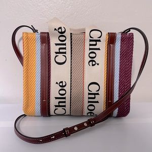 Chloe Small Multicolor Woody Tote Bag